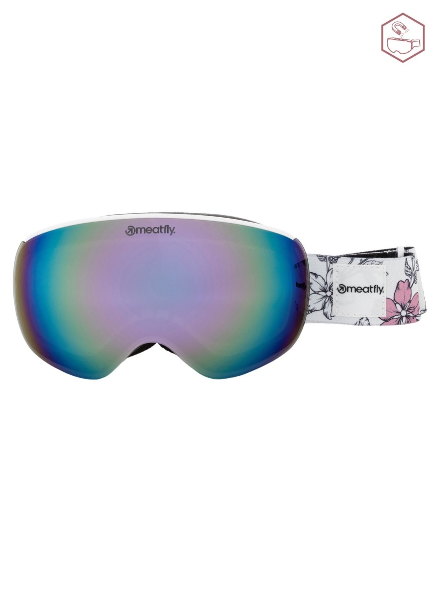 Snb & ski brýle meatfly ekko s bílá/růžová one size
