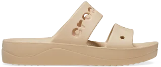 Dámské pantofle Crocs BAYA PLATFORM Sandal béžová Dámské pantofle Crocs BAYA PLATFORM Sandal béžová