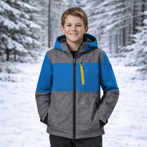 Chlapecká zimní bunda Killtec 181 šedá/tmavě modrá Chlapecká zimní bunda Killtec 181 šedá/tmavě modrá