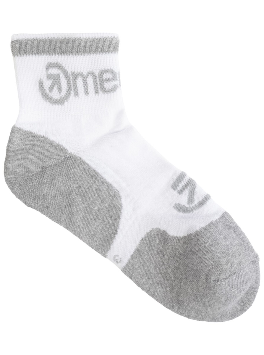 Levně Unisex ponožky meatfly middle bílá l