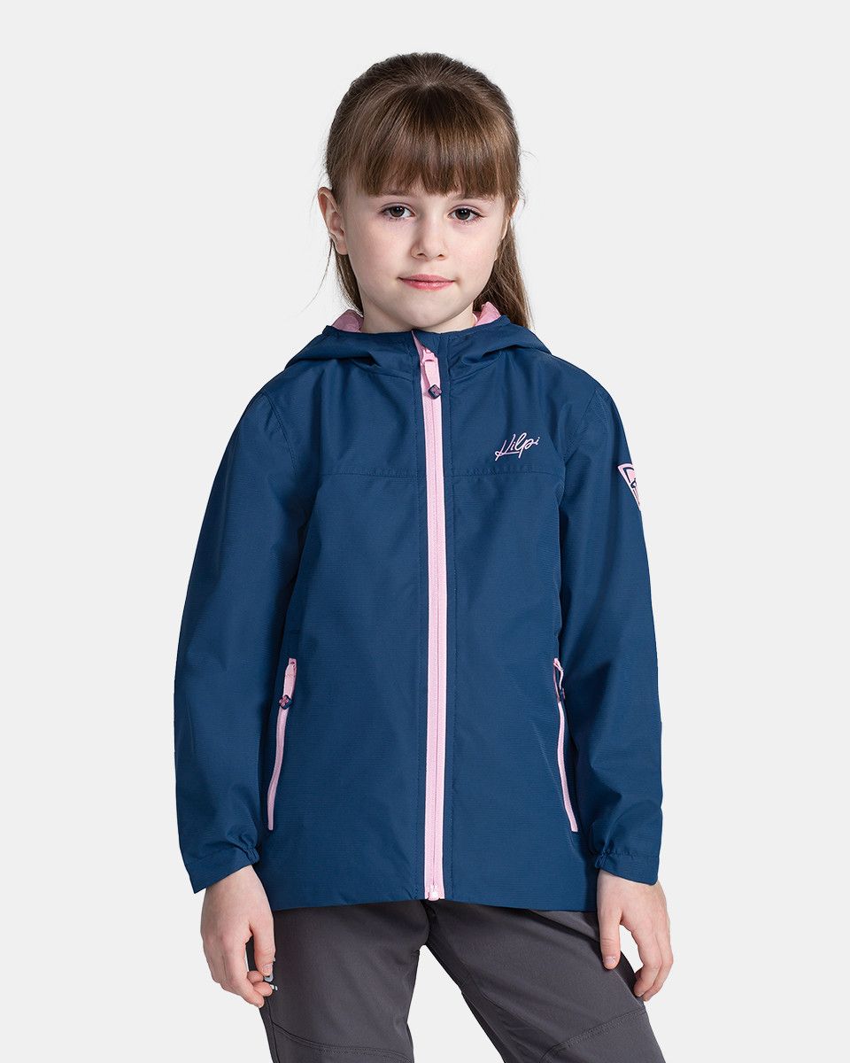 Levně Dívčí outdoorová bunda kilpi orleti-jg tmavě modrá 110-116
