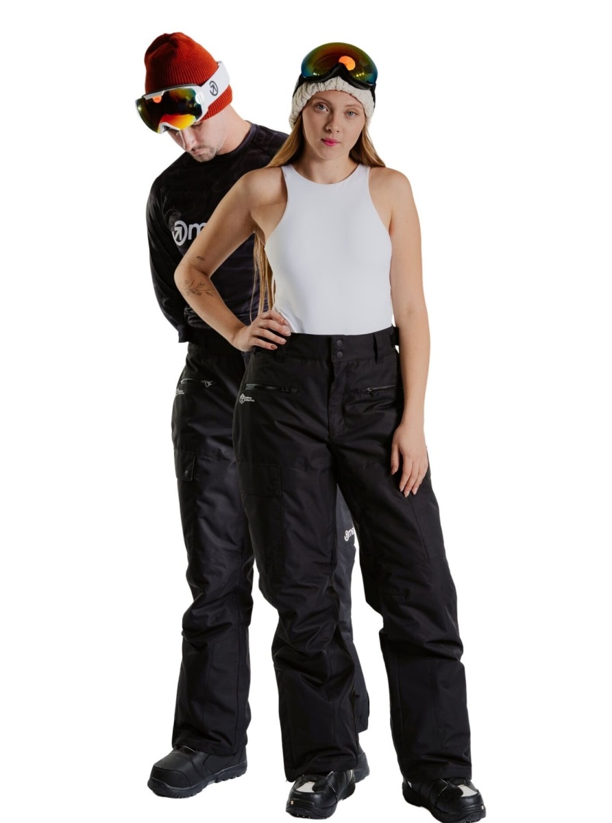Unisex snb & ski kalhoty meatfly andry černá xxl