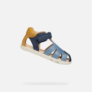 Chlapecké barefoot sandály Geox Sandal Steppieup modrá Chlapecké barefoot sandály Geox Sandal Steppieup modrá
