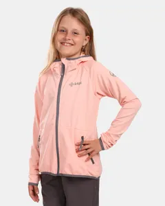 Dívčí lehká sportovní mikina s kapucí Kilpi MEMPHIS-JG korálová Dívčí lehká sportovní mikina s kapucí Kilpi MEMPHIS-JG korálová