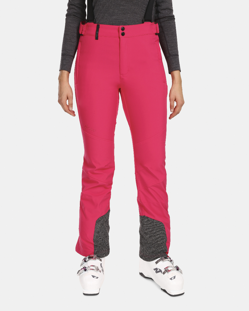 Dámské softshellové lyžařské kalhoty kilpi rhea-w růžová 40