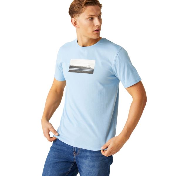 Pánské tričko Regatta CLINE VIII světle modrá