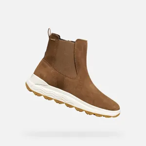 Dámská kotníková obuv Geox Spherica 4x4 B ABX světle hnědá Dámská kotníková obuv Geox Spherica 4x4 B ABX světle hnědá