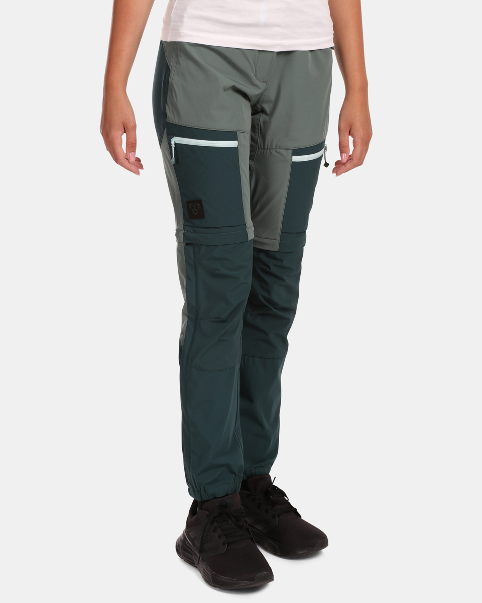 Dámské outdoorové odepínací kalhoty kilpi hosio-w tmavě zelená 34