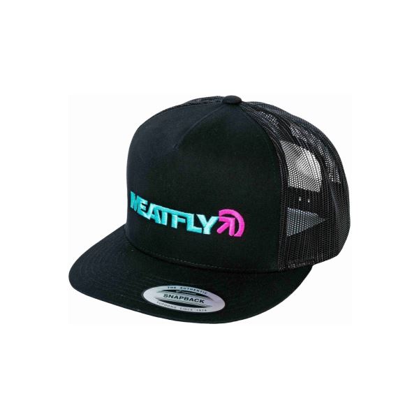 Kšiltovka Meatfly Percy Trucker Snapback černá/tyrkysová