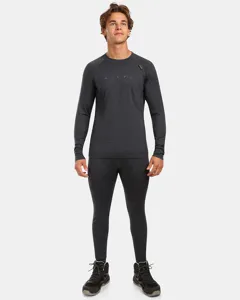 Pánské termo triko z MERINO WOOL s dlouhým rukávem Kilpi MAVORA TOP-M černá Pánské termo triko z MERINO WOOL s dlouhým rukávem Kilpi MAVORA TOP-M černá