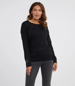 Dámské triko s dlouhým rukávem PATTY SAM 73 černá Dámské triko s dlouhým rukávem PATTY SAM 73 černá