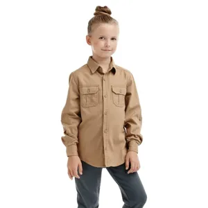 Dětská košile BUSHMAN MALINALCO hnědá Dětská košile BUSHMAN MALINALCO hnědá