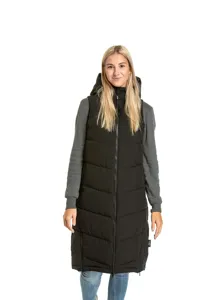 Dámská zimní dlouhá vesta Meatfly Tama černá Dámská zimní dlouhá vesta Meatfly Tama černá