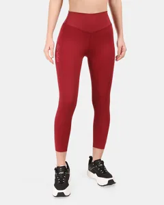 Dámské fitness legíny Kilpi RIVIAN-W tmavě červená Dámské fitness legíny Kilpi RIVIAN-W tmavě červená