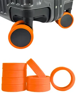 Ochranné silikonové návleky na dvojité kolečka kufru BERTOO - 8 kusů oranžové Ochranné silikonové návleky na dvojité kolečka kufru BERTOO - 8 kusů oranžové