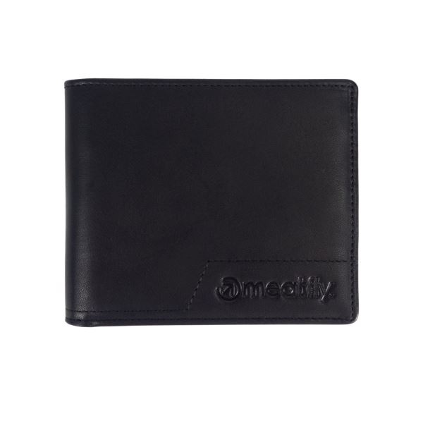 Kožená peněženka Meatfly Eliot Premium černá