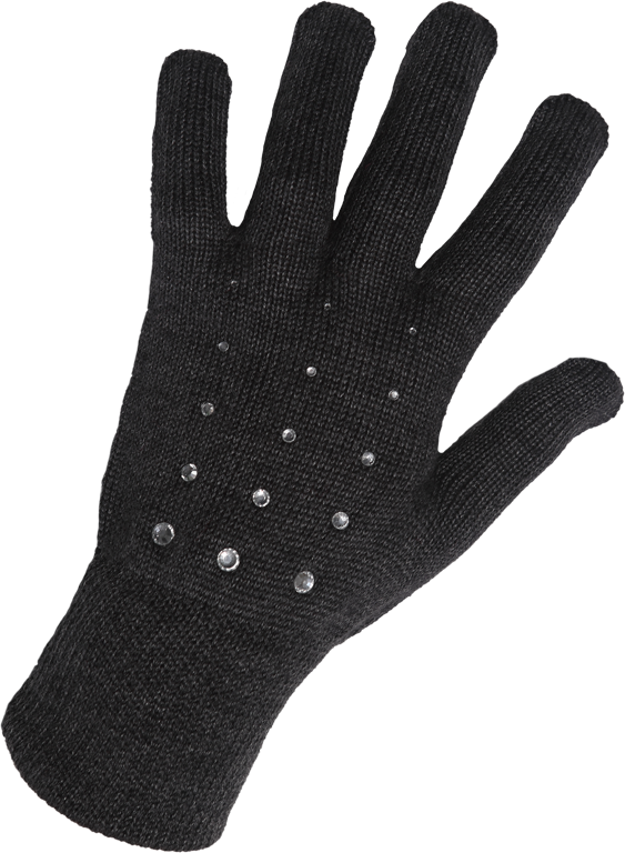 Dámské pletené rukavice sherpa donna černá uni