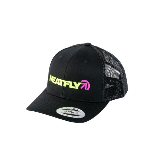 Kšiltovka Meatfly Percy Trucker Snapback černá/žlutá