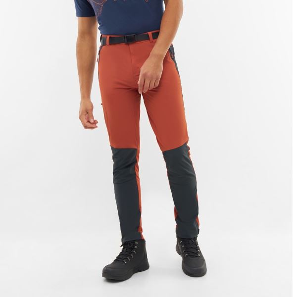 Pánské outdoorové kalhoty Viking Sequoia oranžová/tmavě modrá