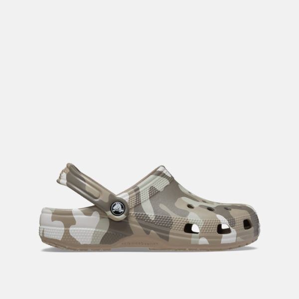 Pánské boty Crocs CLASSIC PRINTED CAMO hnědá