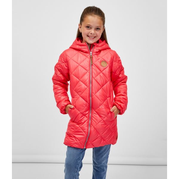 Dívčí kabát BRISA SAM 73 tmavě růžová
