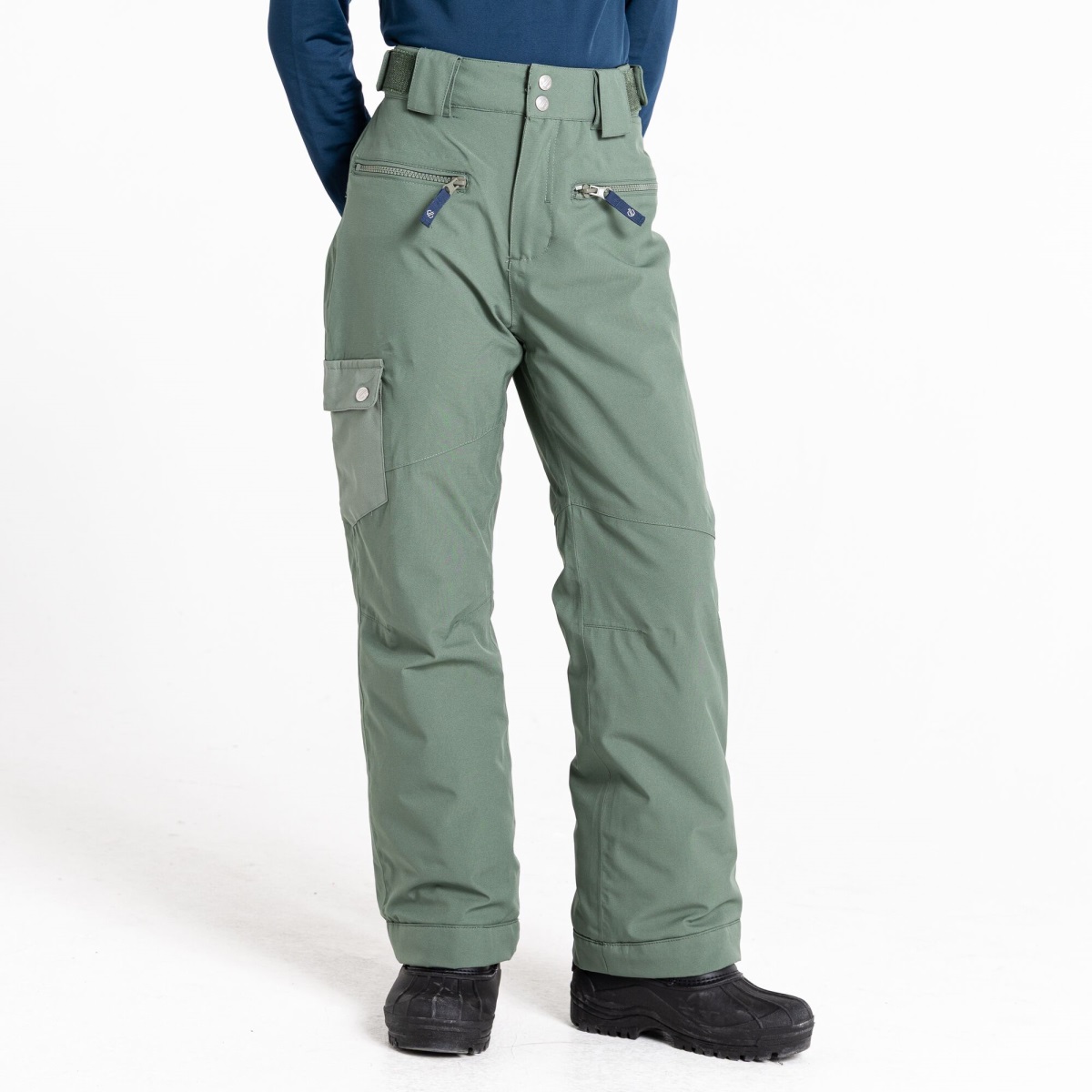 Levně Dětské zimní lyžařské kalhoty dare2b timeout ii zelená 110-116