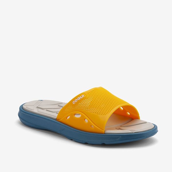 Pánské pantofle COQUI MELKER modrá/oranžová
