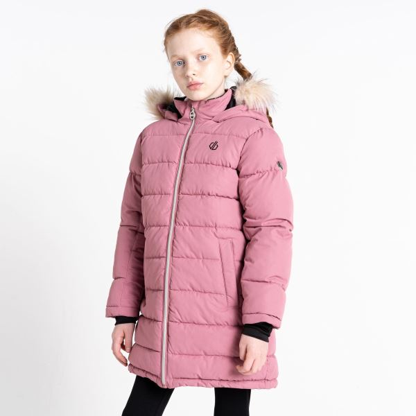 Dívčí prošívaný kabát Dare2b STRIKING II růžová
