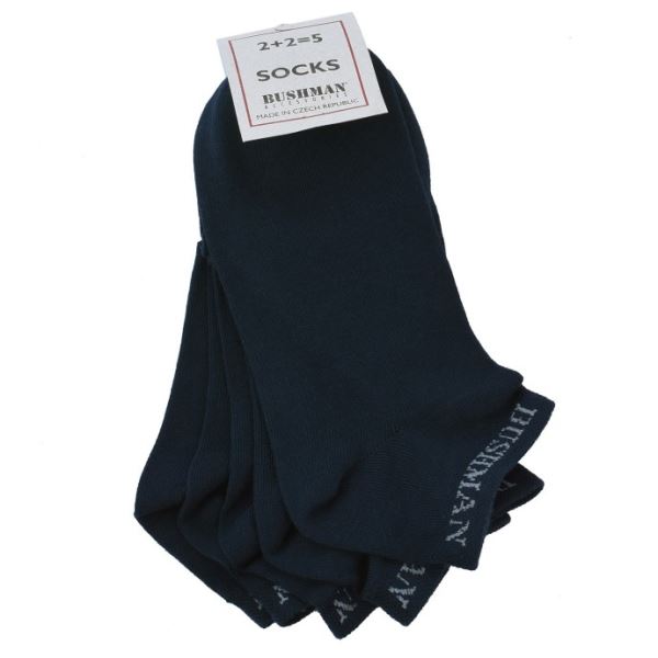 Unisex ponožky BUSHMAN FLAT SET 2,5 černá