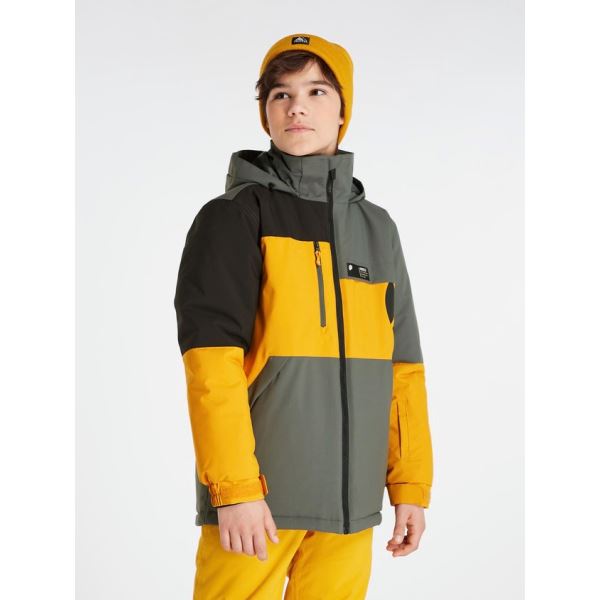 Chlapecká lyžařská bunda Protest HUGO zelená/žlutá