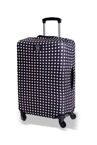 Obal na cestovní kufr BERTOO - černá/puntíky Obal na cestovní kufr BERTOO - černá/puntíky