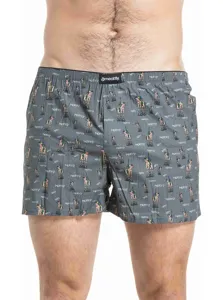 Pánské trenýrky Meatfly Agostino Double Pack šedá/tyrkysová Pánské trenýrky Meatfly Agostino Double Pack šedá/tyrkysová