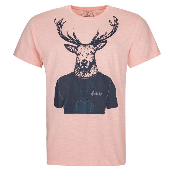 Pánské bavlněné tričko KILPI RIZON-M světle růžová