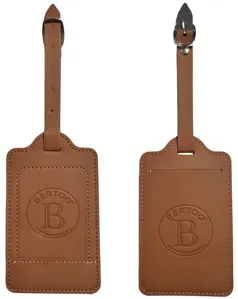 Bertoo jmenovka na zavazadlo Silvia hnědá-PU Bertoo jmenovka na zavazadlo Silvia hnědá-PU