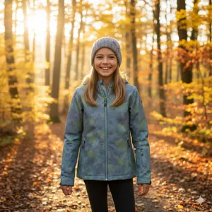 Dívčí softshellová bunda Killtec 205 tmavě tyrkysová/zelená Dívčí softshellová bunda Killtec 205 tmavě tyrkysová/zelená