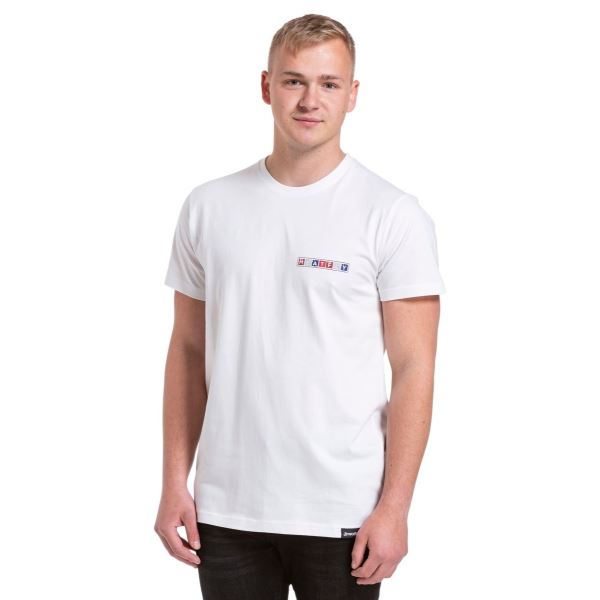 Pánské tričko Meatfly Logobox bílá