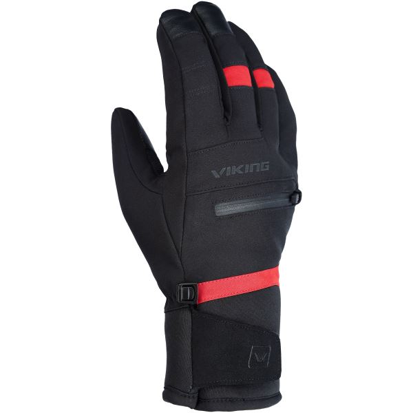 Pánské lyžařské rukavice Kuruk 2.0 černá/červená