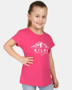 Dívčí bavlněné tričko Kilpi ALBION-JG růžová Dívčí bavlněné tričko Kilpi ALBION-JG růžová
