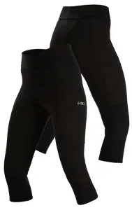 Dámské funkční legíny v 3/4 délce s kapsami 5F286 LITEX černá Dámské funkční legíny v 3/4 délce s kapsami 5F286 LITEX černá