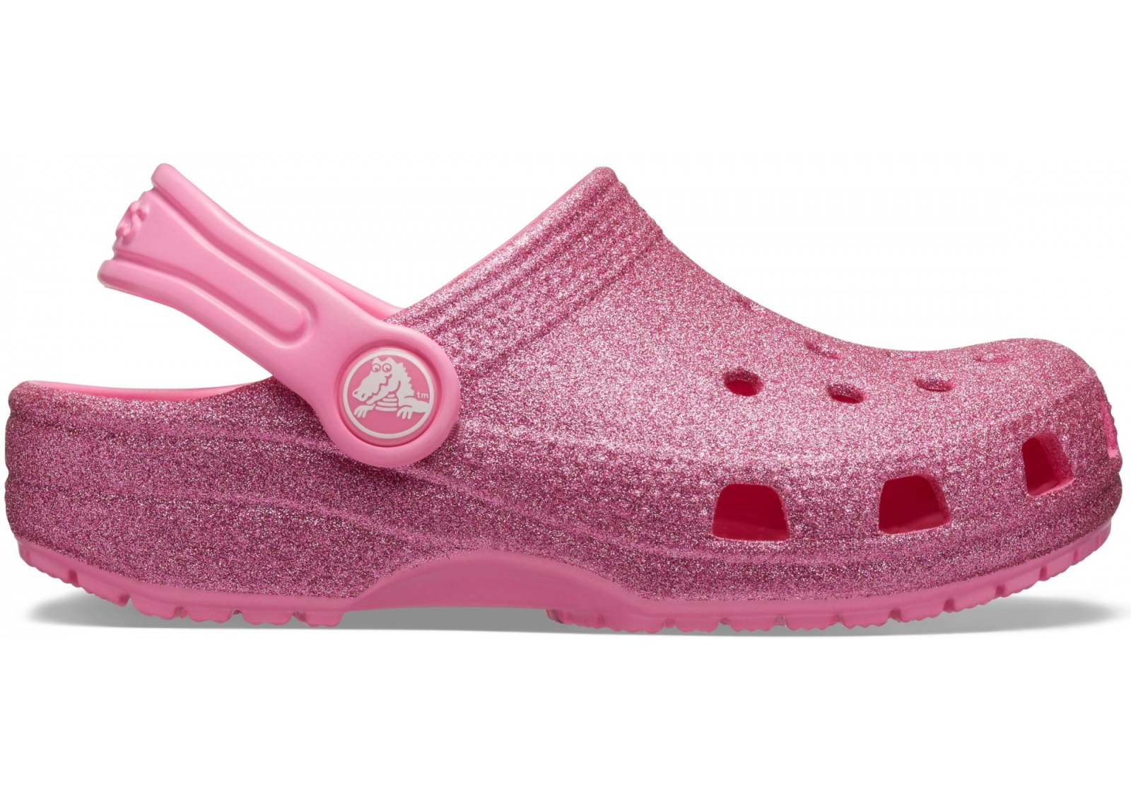 Dětské boty crocs classic glitter růžová 33-34