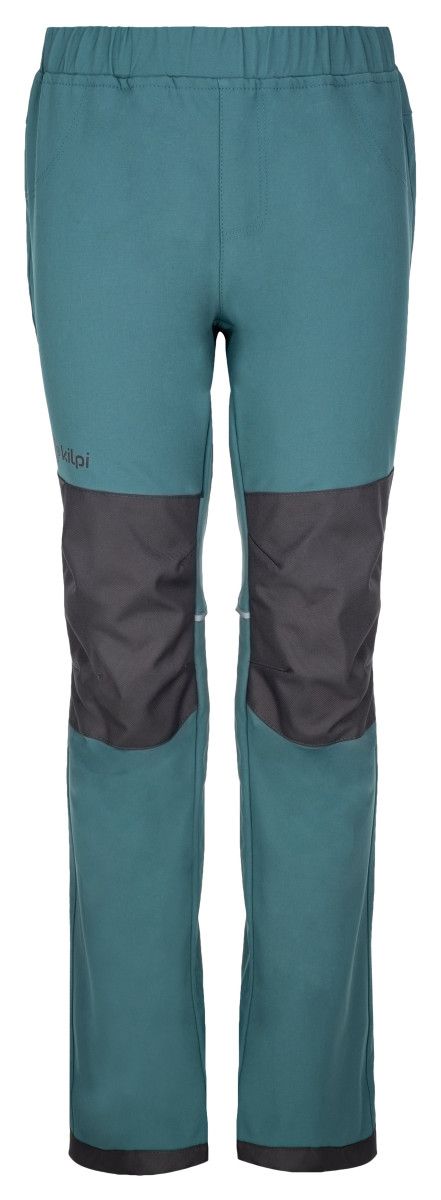 Dětské softshellové outdoorové kalhoty kilpi rizo-j tmavě zelená 146