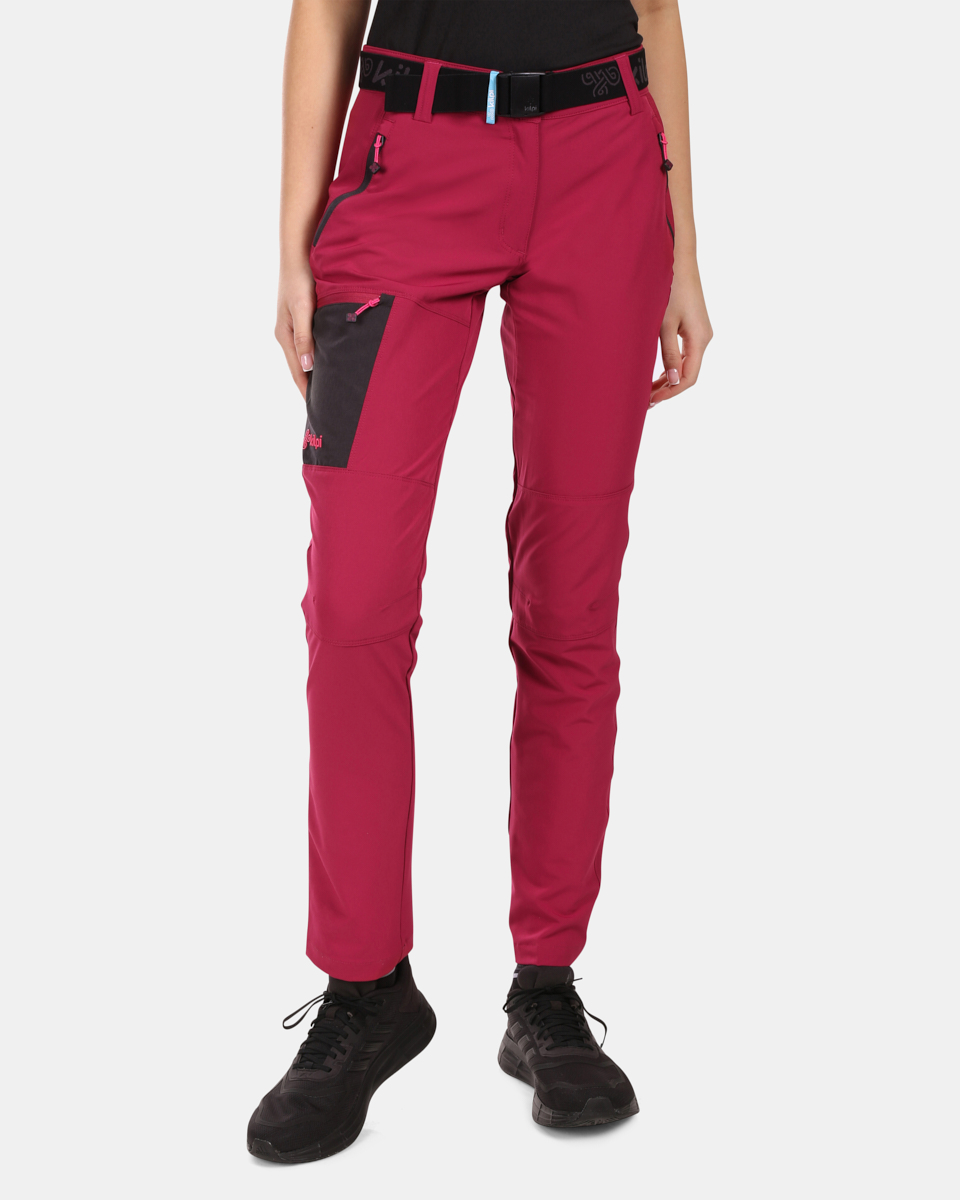 Dámské outdoorové kalhoty kilpi belvela-w tmavě červená 40s