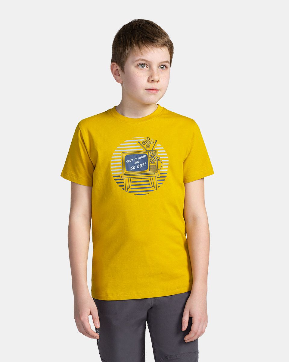 Levně Chlapecké triko kilpi salo-jb žlutá 110-116