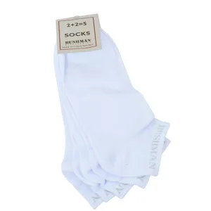 Unisex ponožky BUSHMAN FLAT Set 2,5 bílá Unisex ponožky BUSHMAN FLAT Set 2,5 bílá