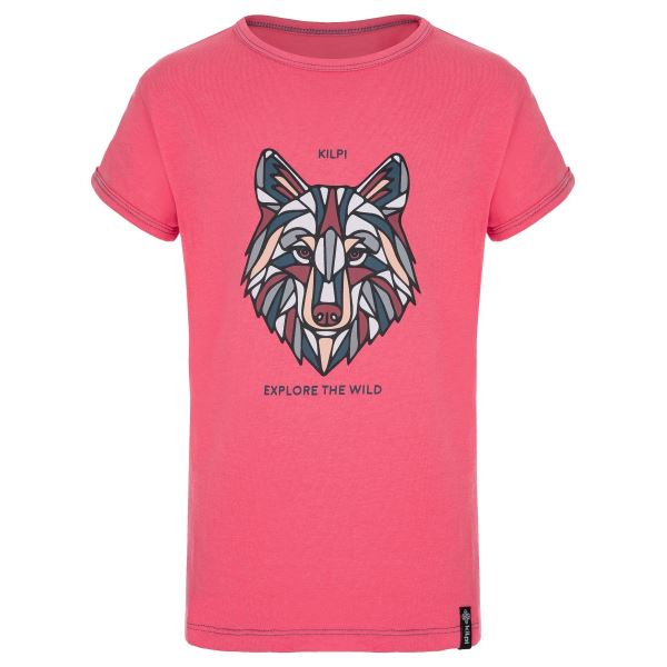Dívčí bavlněné tričko KILPI AVIO-JG růžová