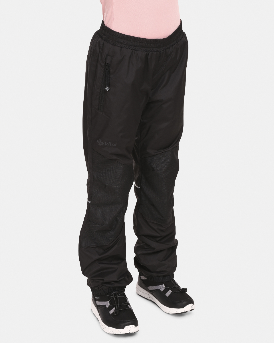 Dětské outdoorové zateplené kalhoty kilpi jordy-j černá 110-116