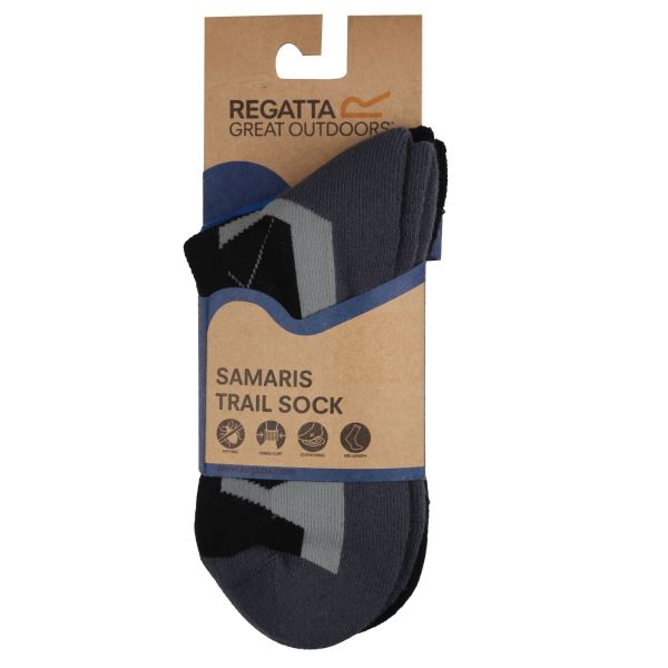 Pánské ponožky Regatta OUTDOOR šedá/černá
