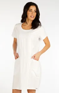 Dámské šaty s krátkým rukávem 5F100 LITEX bílá Dámské šaty s krátkým rukávem 5F100 LITEX bílá