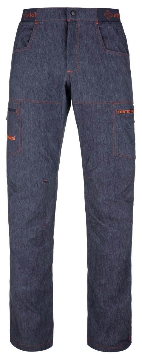 Levně Pánské outdoorové kalhoty kilpi mimicri-m tmavě modrá xs