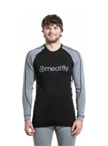 Pánské merino tričko Meatfly Carl šedá Pánské merino tričko Meatfly Carl šedá